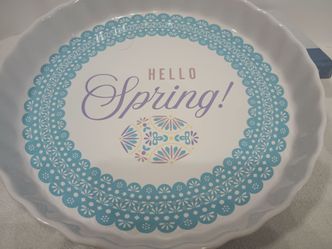 Hello Spring Easter Decorative Plate