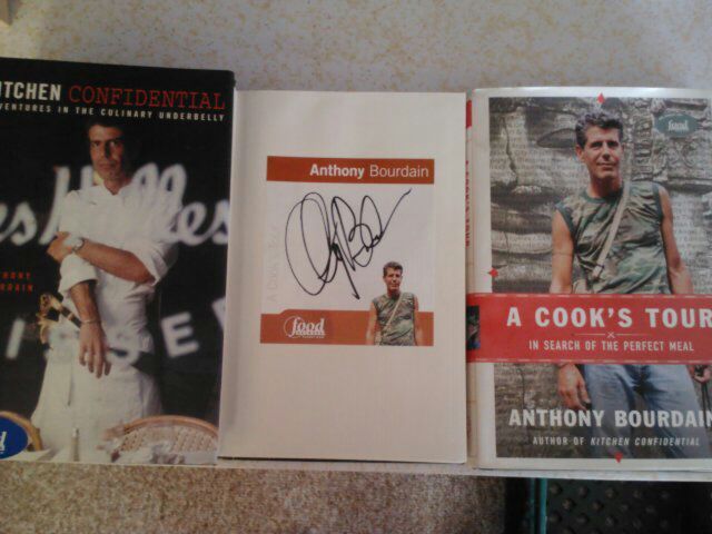 Anthony Bourdain autograph book