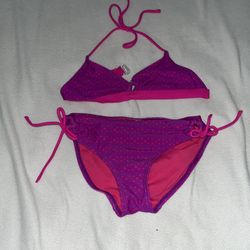 Joe Boxer Pink Bathing Suit Bikini Swimsuit Girls 12 A025