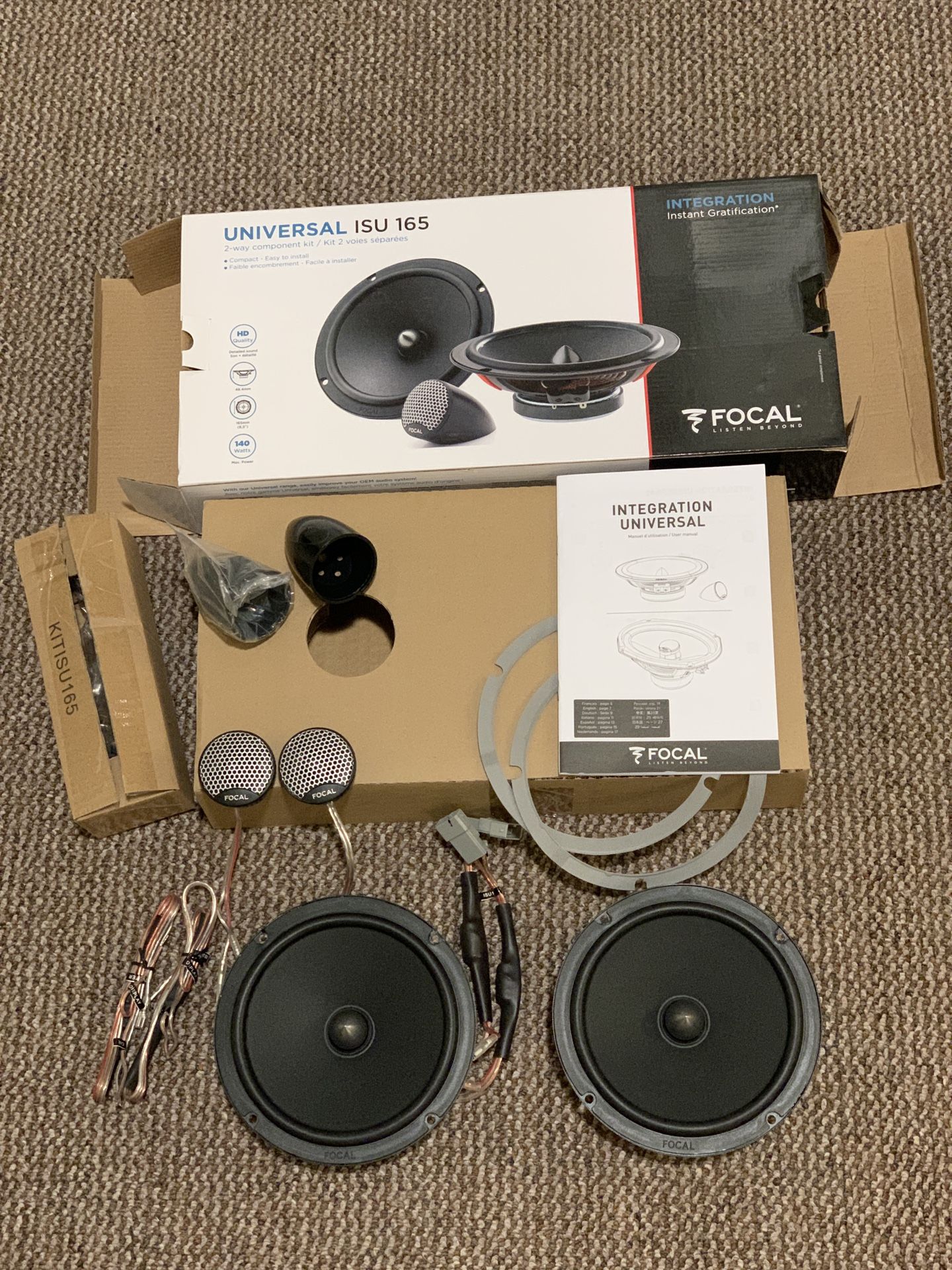 Focal ISU 165 Universal Integration Series 6-1/2" component speaker ...