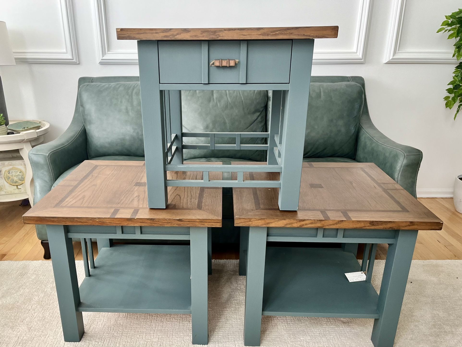 Refurbished Set Of 3 End Tables
