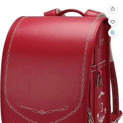 Baobab's wish Japanese Schoolbag for Elementary School Students Randoseru Backpack Basic Plus Version Red