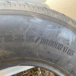 Trailer tire used as a spare