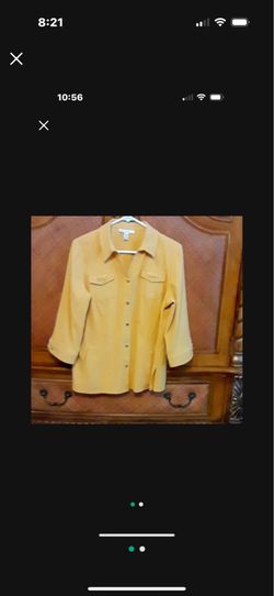 Velvet like fabric can be worn as a jacket size PL, By JM