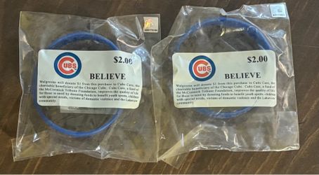 Chicago Cubs, “believe” wristbands from 2005
