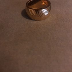 Men’s wedding band 18k gold filled size 8