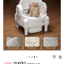 Self cleaning cat litter