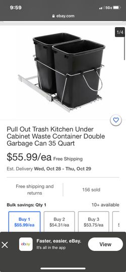 Pull out trash kitchen