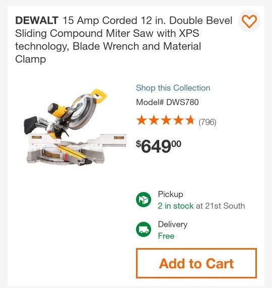 Big Dewalt Saw