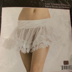Adult White Petticoat For Halloween Costume