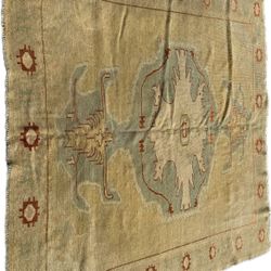Vintage Turkish Oushak 6.7x6.9