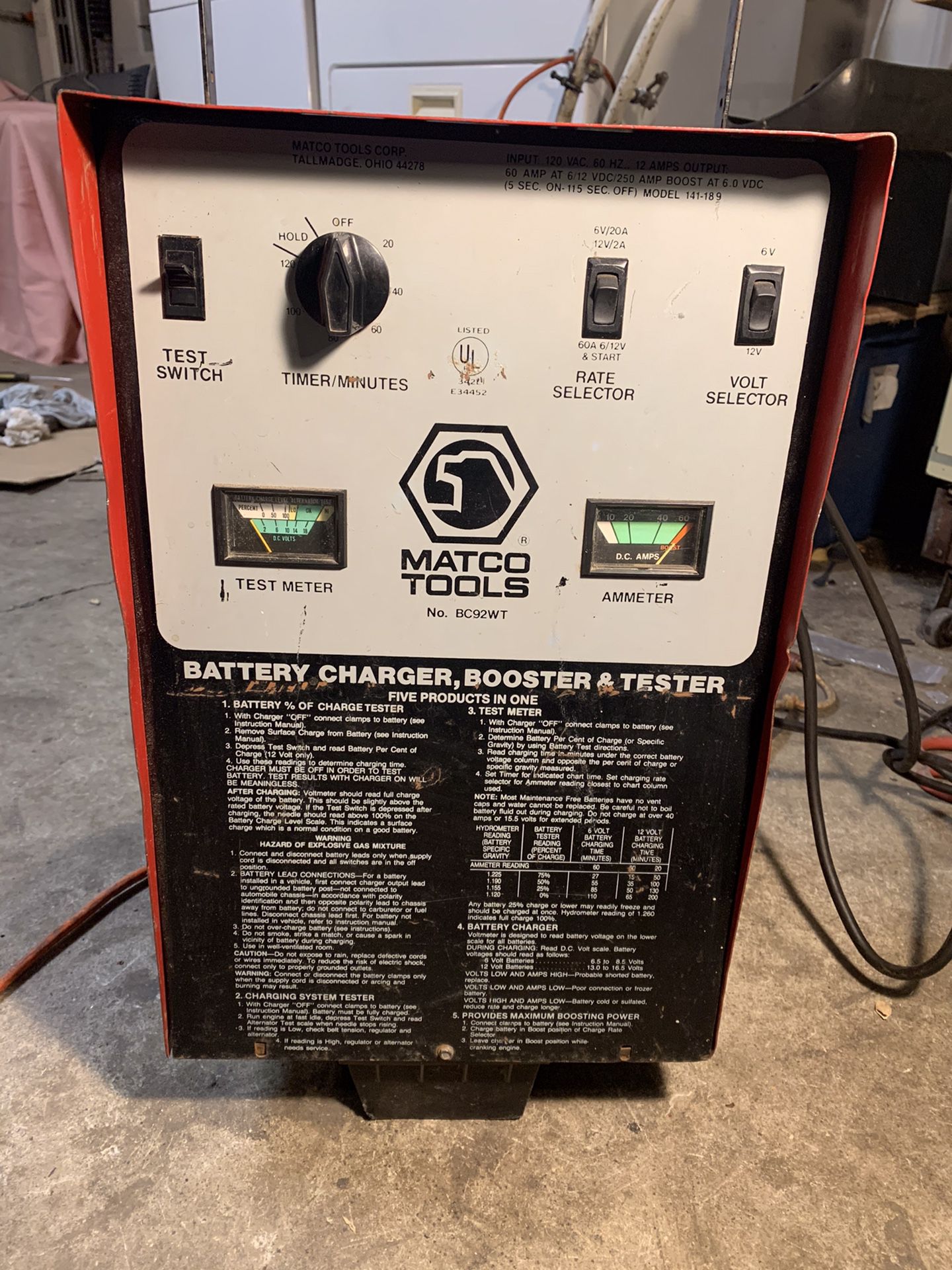 MATCO Tools Battery Charger Booster Tester for Sale in San Jose, CA -  OfferUp