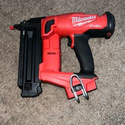 Milwaukee M18 Fuel Brushless 18. Ga Nailer Used Normal Wear Tool Only 