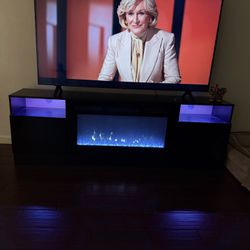 2-IN-1 TV Stand & Fireplace