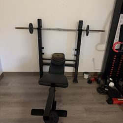 Bench For Lifting  And  Boxing Sack 