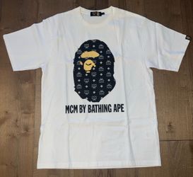 mcm x bape size medium