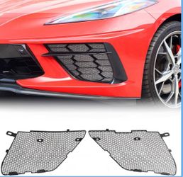 Upgraded Front Radiator Guards Grille for Corvette C8 Stingray Convertible/Htc 2