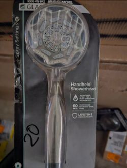 Glacier Bay 6-Spray Hand Shower & Hose in Brushed Nickel