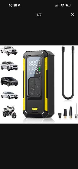 Brand new in box Tire Inflator Portable Air Compressor, 150 PSI Portable Tire Inflator for Car with Digital Gauge, Air Pump for Inflatables with LED &