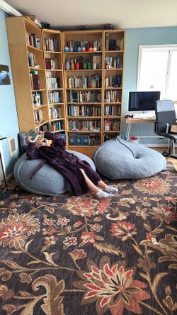 2 Big Fuzzy beanbags