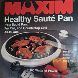 Brand New In Box - MAXIM Healthy Saute' Pan