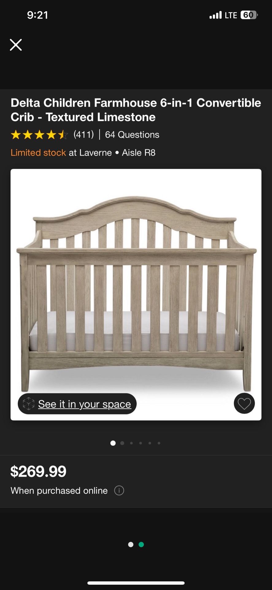 Baby/child Crib