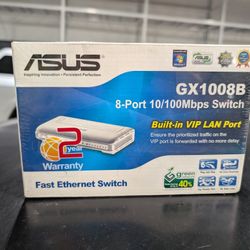 ASUS GX1008B 8 Port 10/100mbps Switch 