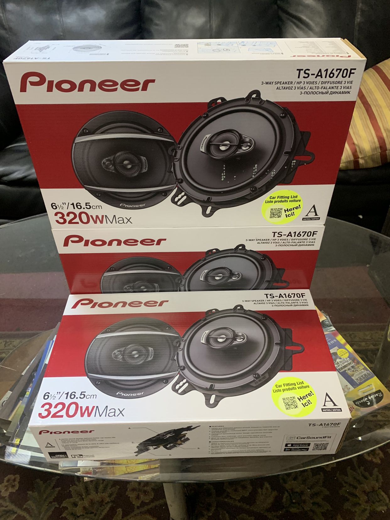 Pioneer Car Audio . 6.5 Inch Car Stereo Speakers . High Quality . 320 watts . New Years Super Sale $55 A Pair While They Last . New