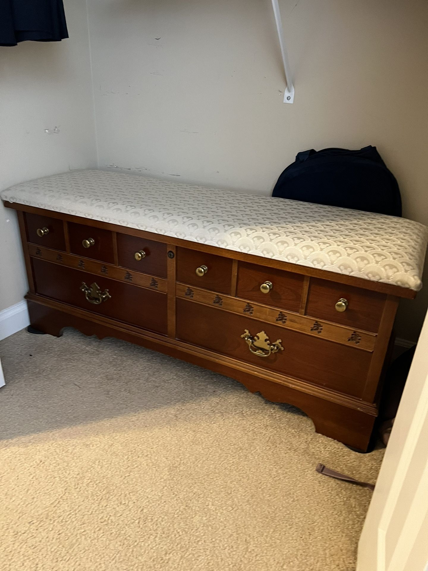 Solid Wood Storage Bench