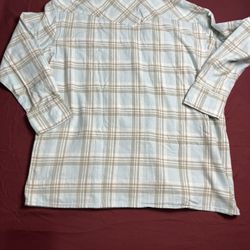 Levi's Men's Western Classic Fit  checkerboard,   gray, Sky Blue , White  (M)