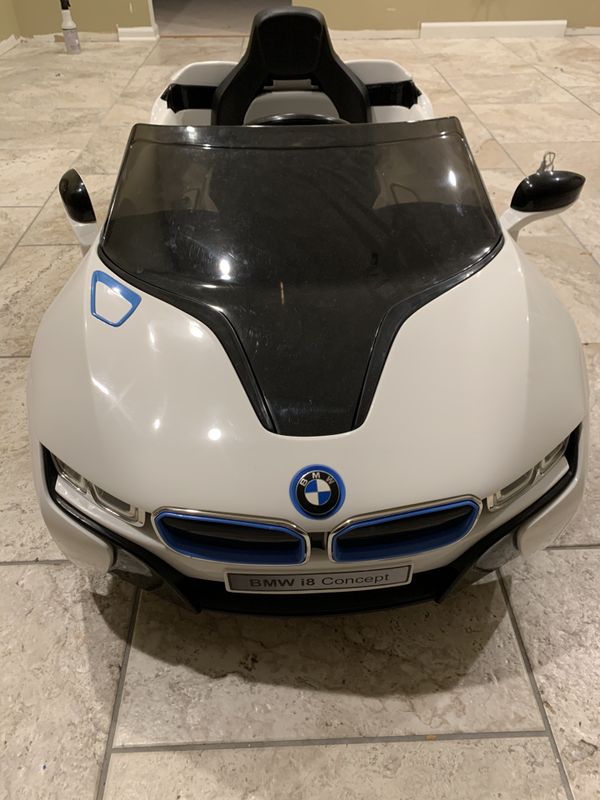 6 Volt Battery Authentic BMW i8 Concept Ride On Toy Car with working LED Headlights for Sale in ...