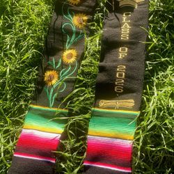 Sunflower Class of 2026 Graduation Sarape Stole 