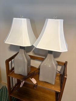 Matching new ceramic lamps