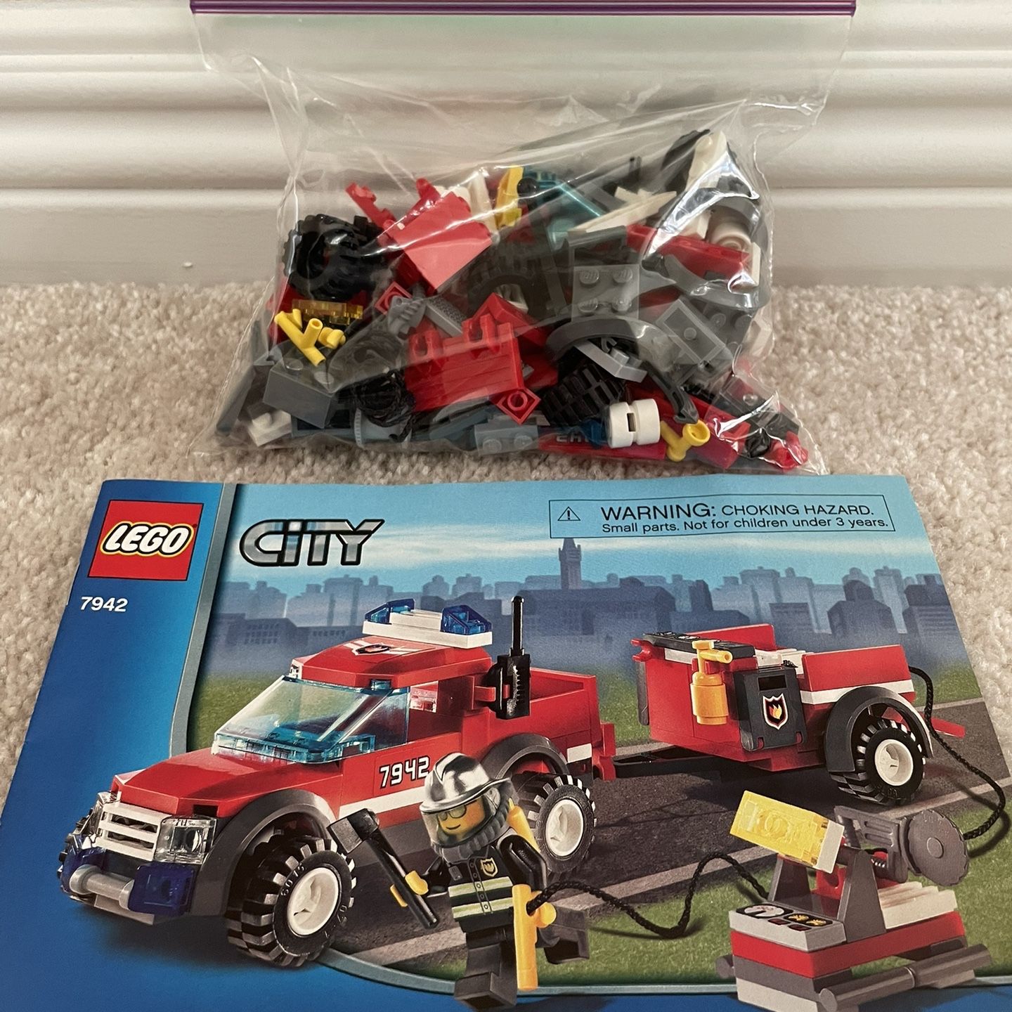 Lego City Off Road Fire Rescue 7942 100 Complete for Sale in