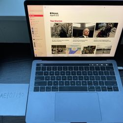 Apple MacBook Pro 2017 13 Inch 8GB RAM With Touch Bar 