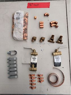 Large Copper Plumbing Fittings Bundle – Press & Sweat – Watts Valves – Commercial Grade
