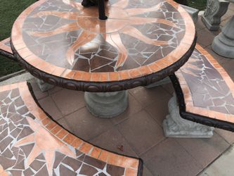 Patio table 3 benches