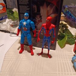 Captain America, Spiderman, Superman, Knuckles 6inch