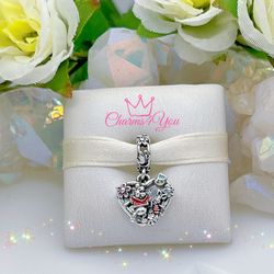 Adorable Charm 925 silver for Pandora moments bracelet.