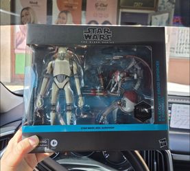 Star Wars The Black Series KX Security Droid Enforcer & Droideka Disney Hasbro, NEW!