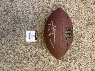 Aaron Donald signed football
