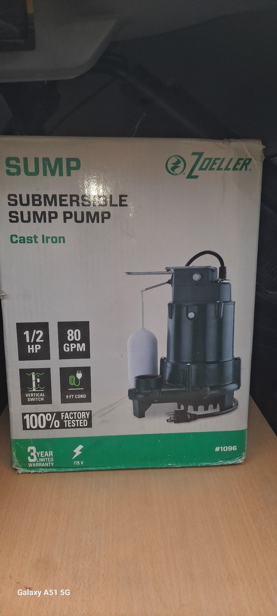 Zoeller Cast Iron Submersible Sewage Pump