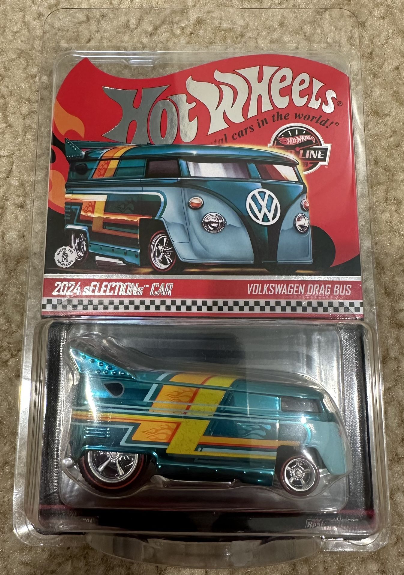 2024 Hot Wheels Selections Car RLC Exclusive Volkswagen Drag Bus