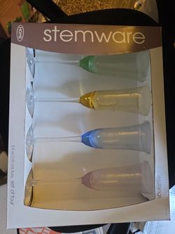 Home Stemware Champagne Flute Set of 4