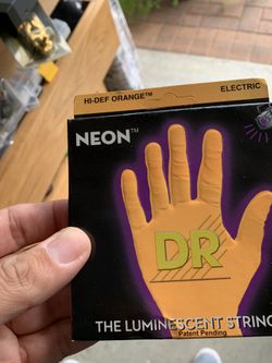 Neon guitar strings