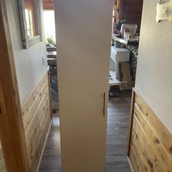 White cabinet with mirror