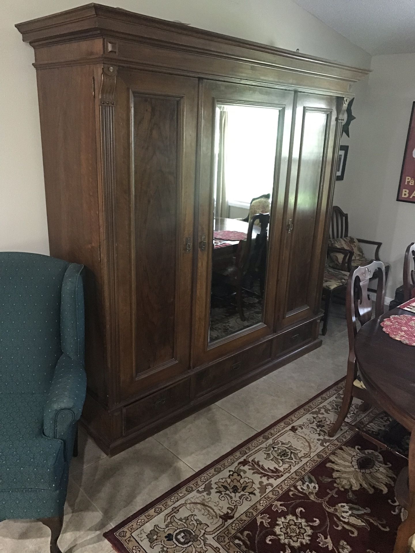 1920’s Antique Scandinavian Armoire