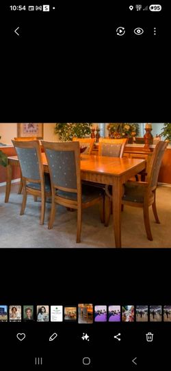 Formal di ing table  w/ 6 chairs