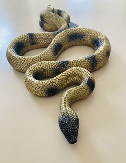 22”  Gold Snake Figurine