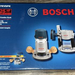 Bosch 12 Amp 2-1/4 Horse Power Corded Peak Variable Speed Plunge and Fixed Base Router Kit with Hard Case